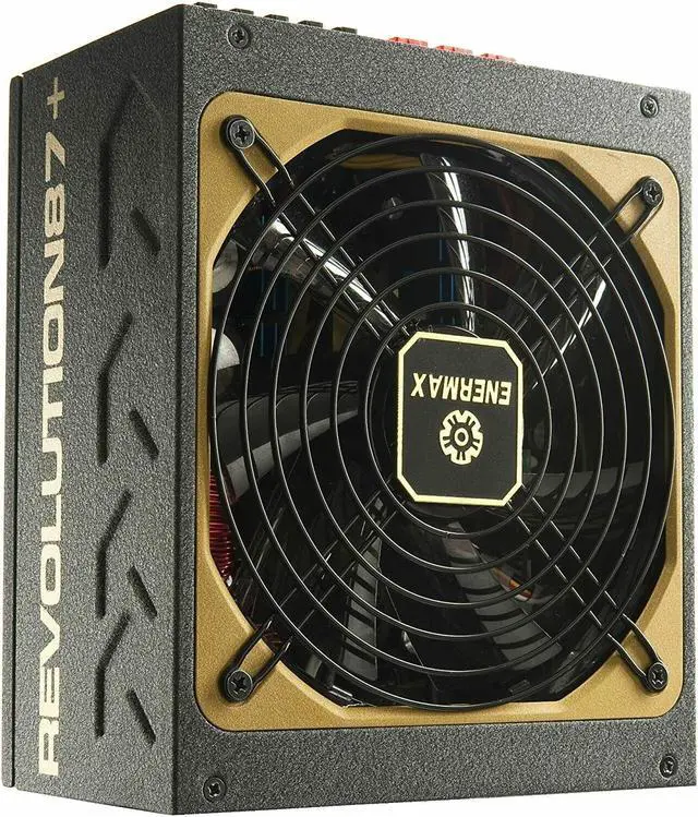 Alt view image 2 of 8 - Enermax Revolution87+ 80 Plus Gold 1000W, Semi Modular, Multi Rail, Power Supply, ERV1000EWT-G