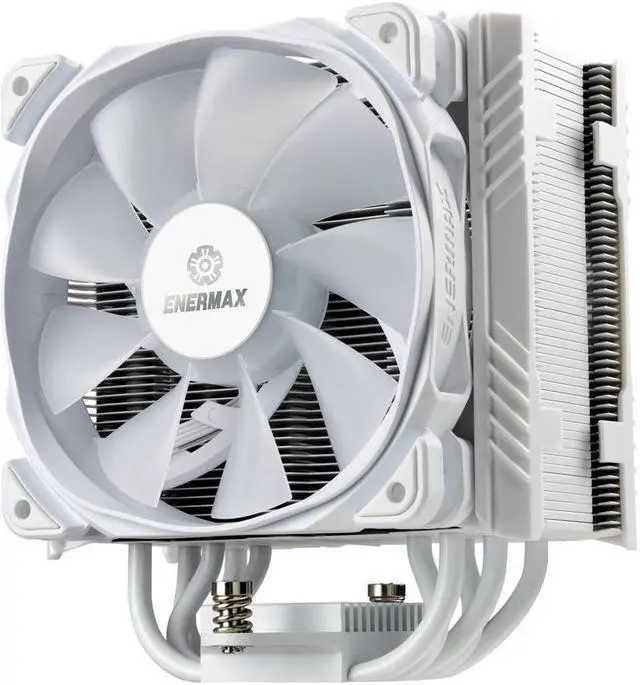 Alt view image 4 of 7 - Enermax ETS-T50 Axe ARGB White CPU Air Cooler, 230W+ TDP for Intel/ AMD Universal Socket, AM4 / LGA 1700/1200/1151, 5 Direct Contact Heat Pipes, 120mm PWM Fan LGA 1700 Ready - White