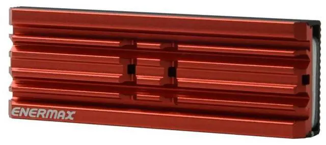Alt view image 2 of 8 - Enermax M.2 2280 NVMe SSD Heatsink, Double-Sided Heat Sink, with Thermal Silicone Pad for PC / PS5 Cooling - Red