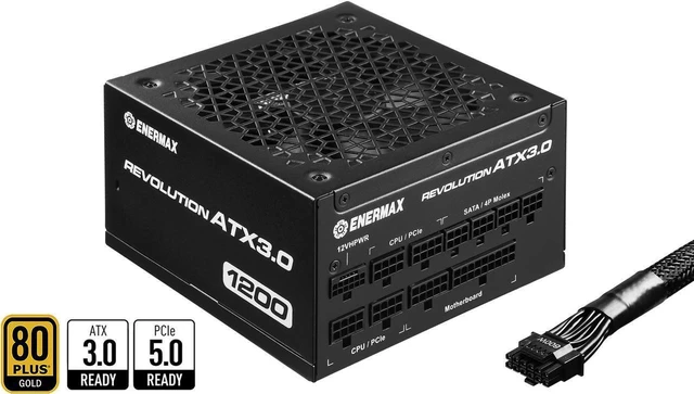 REVOLUTION87＋ 1200W Refurbished: ENERMAX REVOLUTION ATX 3.0 1200W, 80+ Gold Full
