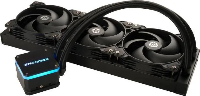 Alt view image 3 of 3 - ENERMAX LIQMAX III SF 360 ARGB AIO CPU Liquid Cooler - 360mm Radiator, Dual-Chamber Water Block, Triple Pressure-Optimized Silent Flow 120mm FDB Fans up to 1800 RPM - LGA 1851 & AM5