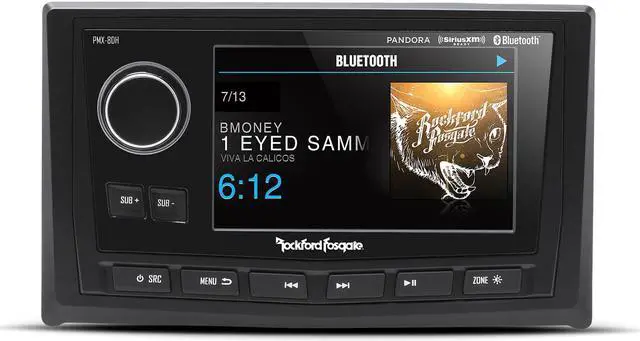 Alt view image 6 of 17 - Rockford Fosgate PMX-8DH Punch Marine Full Function Wired 5" Display Controller