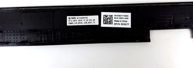 Alt view image 7 of 7 - Dell OEM Latitude 5580 Precision 3520 15.6" LCD Front Trim LCD Trim Bezel CKG77