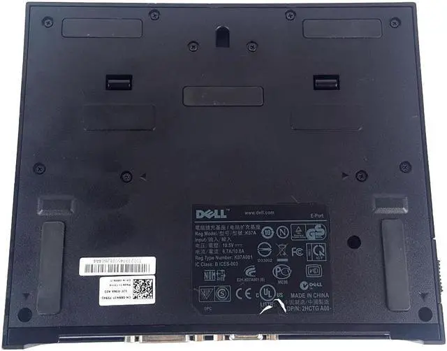 Alt view image 5 of 6 - Dell 8RNJ7 E-Port Docking Station