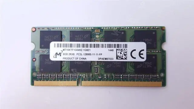 Alt view image 2 of 4 - MT16KTF1G64HZ-1G6E1 Micron 8GB PC3L-12800S SODIMM 204 PIN