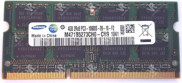 Alt view image 5 of 10 - M471B5273CH0-CH9 Samsung 4gb Ddr3 1333mhz Pc3-10600 204-Pin Non-Ecc