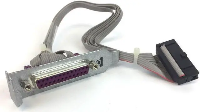 Alt view image 5 of 6 - HP Parallel Port Adapter w LP Bracket 462537-001 DB-25-F with Low Profile Kit