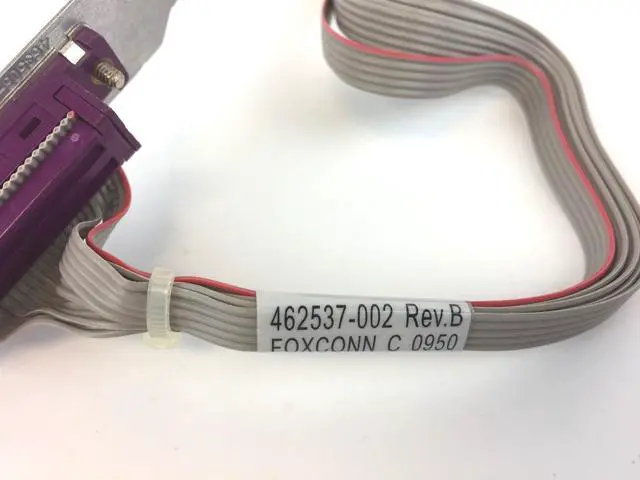 Alt view image 4 of 6 - HP Parallel Port Adapter w LP Bracket 462537-001 DB-25-F with Low Profile Kit