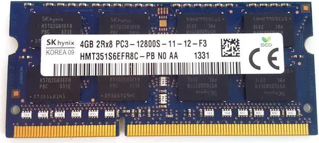 Alt view image 3 of 5 - HYNIXHynix Hmt351S6Efr8C-Pb Hynix 4Gb (1X4Gb) Pc312800 Ddr31600Mhz Sdram Dual Rank Cl11 204Pin Unbuffered Non Ecc Sodimm Memory For Notebook