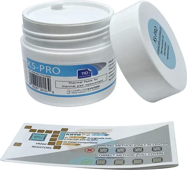 Alt view image 4 of 6 - K5 PRO 110g Viscous Thermal Paste for Thermal Pad Replacement Liquid Thermal Pad Putty Compatible with Apple iMac, Asus ROG, Acer Nitro, MSI laptops, RTX 3080, 3090, PS4, Nintendo Switch, XBOX, CSGR