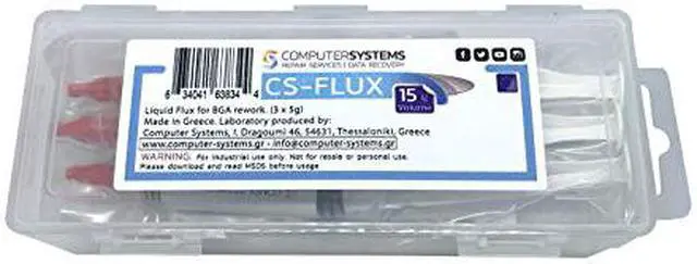 Alt view image 4 of 6 - CS-FLUX reballing Low viscosity liquid flux for BGA component rework reflow 15g . Ideal for VGA GPU repairs