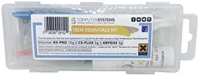 Alt view image 2 of 5 - Tech Essentials KIT K5 PRO KRYO33 3g, CS-Flux 5g, K5 PRO 10g Compatible with Apple iMac, Asus ROG, Acer Nitro, MSI laptops, RTX 3080, PS4, Nintendo Switch, Xbox, CSGR