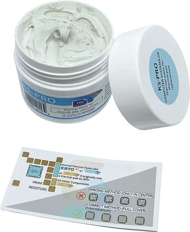 Alt view image 2 of 6 - K5 PRO 110g Viscous Thermal Paste for Thermal Pad Replacement Liquid Thermal Pad Putty Compatible with Apple iMac, Asus ROG, Acer Nitro, MSI laptops, RTX 3080, 3090, PS4, Nintendo Switch, XBOX, CSGR