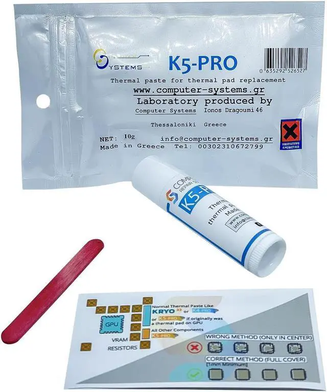 Alt view image 2 of 6 - K5 PRO 10g Viscous Thermal Paste for Thermal Pad Replacement Liquid Thermal Pad Putty Compatible with Apple iMac, Asus ROG, Acer Nitro, MSI laptops, RTX 3080, 2080TI, 3090, PS4, Nintendo Switch, CSGR