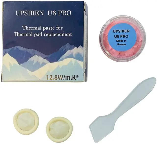 Alt view image 3 of 5 - UPSIREN U6 PRO 20g jar Thermal putty for thin heat sinks in gaming laptops and compact systems. Soft, lightly tacky putty that levels mixed heights and stays in place; ideal layer thickness ~12 mm.