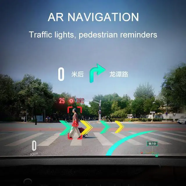 Alt view image 5 of 7 - D95 1280P 10 inch AR Navigation Rearview Mirror Driving Recorder, Zhanrui SL8541E Processor
