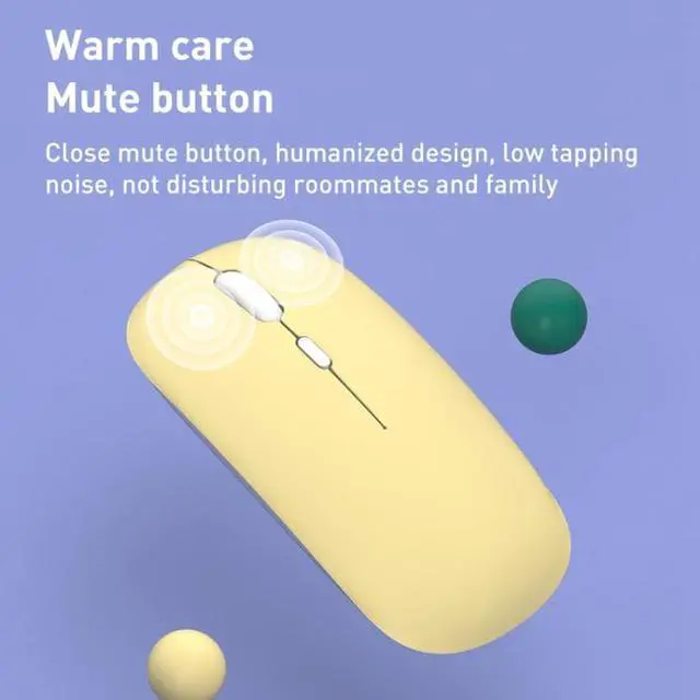 Alt view image 5 of 5 - FOREV FVW312 1600dpi Bluetooth 2.4G Wireless Dual Mode Mouse Bluetooth + 2.4G(Purple) (Purple)