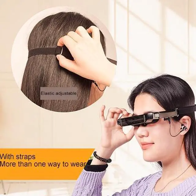 Alt view image 7 of 7 - VISION-800 Android 4.4 1GB+2GB Super Smart Retina Glasses 3D VR Virtual Reality Headsets with 5.0MP Camera, Support WiFi, Bluetooth, TF Card, Video Recording
