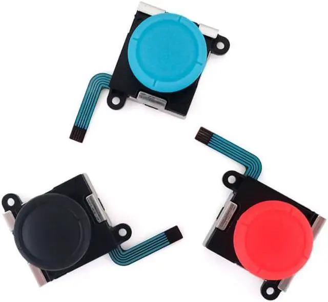 Alt view image 2 of 5 - For Nintendo Switch 2pcs Game Console 3D Left Right Interoperability Rocker Remote Sensing Joystick