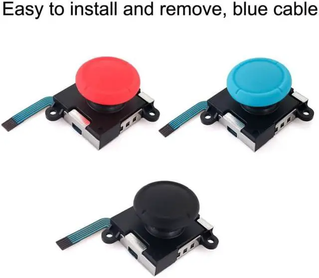 Alt view image 4 of 5 - For Nintendo Switch 2pcs Game Console 3D Left Right Interoperability Rocker Remote Sensing Joystick