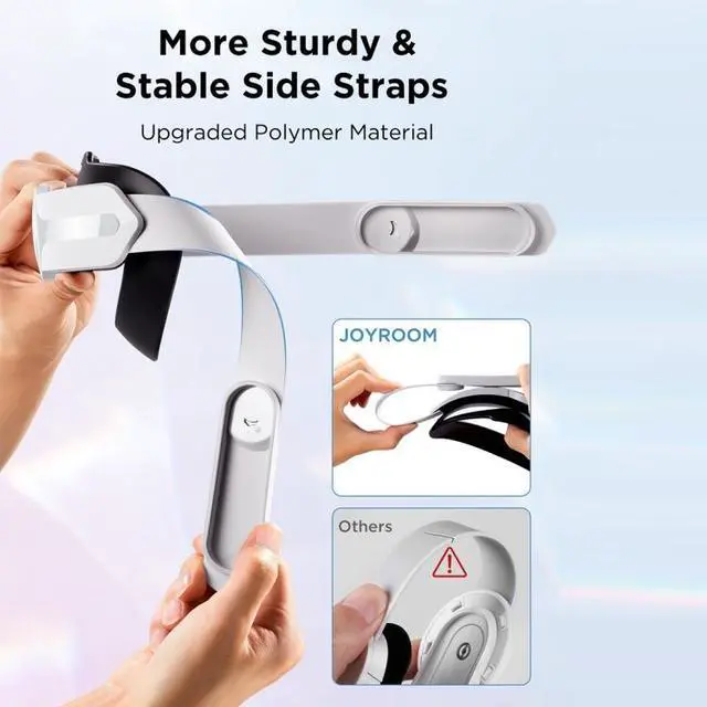 Alt view image 4 of 7 - For Oculus Quest 2 Adjustable VR Glasses Comfort Head Strap
