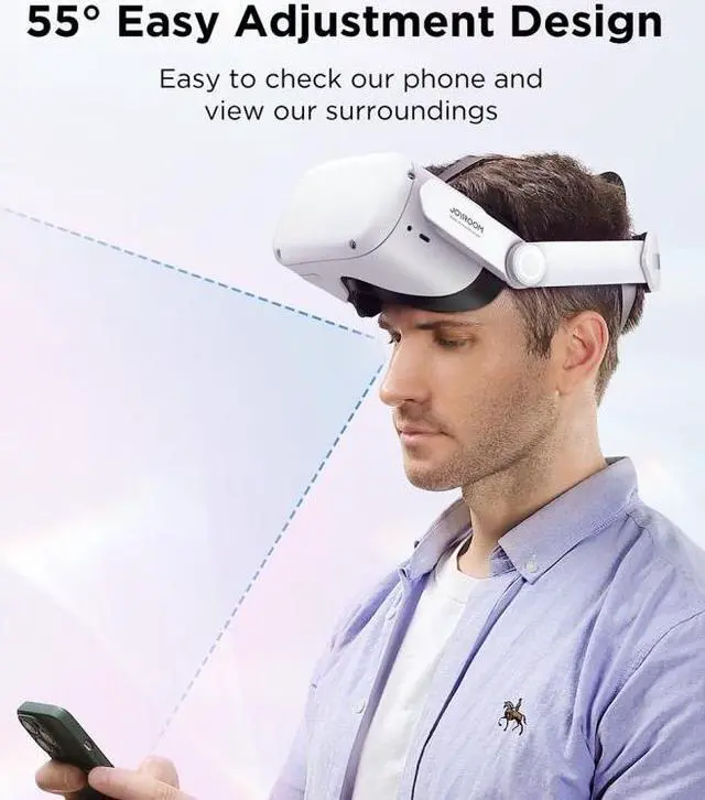 Alt view image 5 of 7 - For Oculus Quest 2 Adjustable VR Glasses Comfort Head Strap