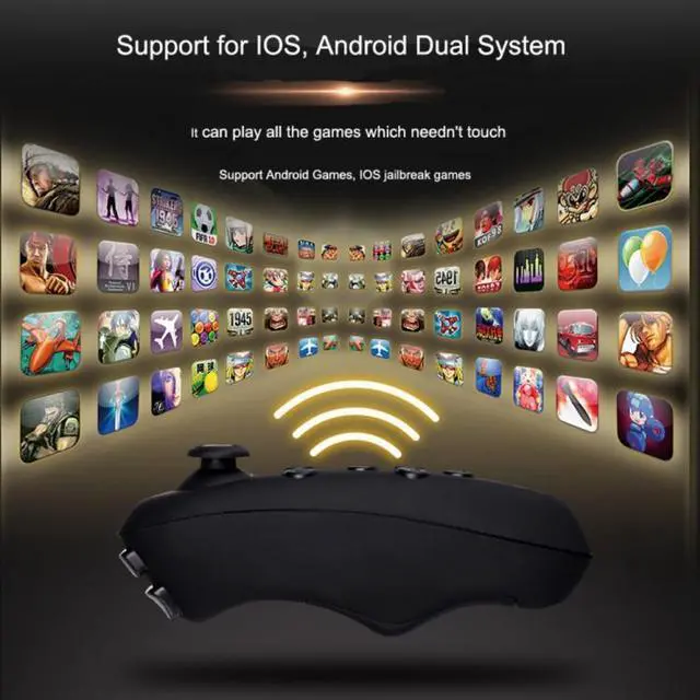 Alt view image 2 of 6 - VRPARK Virtual Reality 3D VR Glasses Gamepad Game Joystick Bluetooth Remote Controller for iPhone IOS Android Smartphone Phone