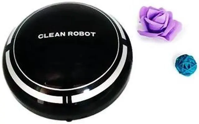 Alt view image 6 of 7 - 2 In 1 Rechargeable Floor Sweeping Robot Dust Catcher Intelligent Auto-Induction Floor Sweeping Robot Vacuum Cleaner (Black)