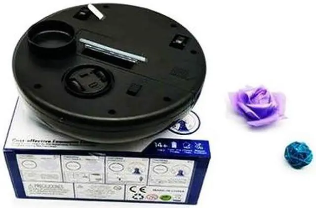 Alt view image 7 of 7 - 2 In 1 Rechargeable Floor Sweeping Robot Dust Catcher Intelligent Auto-Induction Floor Sweeping Robot Vacuum Cleaner (Black)