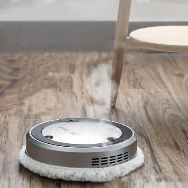 Alt view image 5 of 7 - Jallen Gabor A8 Household Automatic Intelligent Sweeping Robot Wet & Dry Mopping Machine With Spray (Golden)