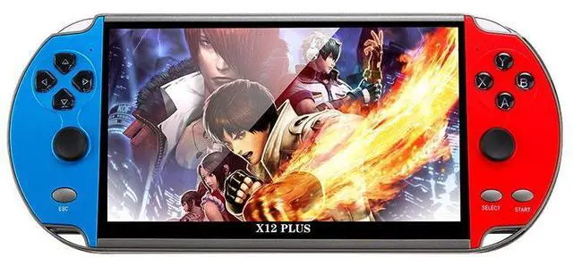 Alt view image 2 of 7 - Powkiddy X12 Plus Retro Classic Games Handheld Game Console with 7 inch HD Screen & 16GB Memory, /