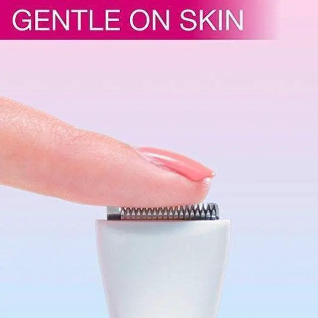 Alt view image 3 of 7 - Veet Sensitive Precision Hair Trimmer & Shaper for Eyebrows, Facial Hair, Bikini Line, and Underarm, Bag & Battery Included, Waterproof - All in 1 Hair Removal for Women