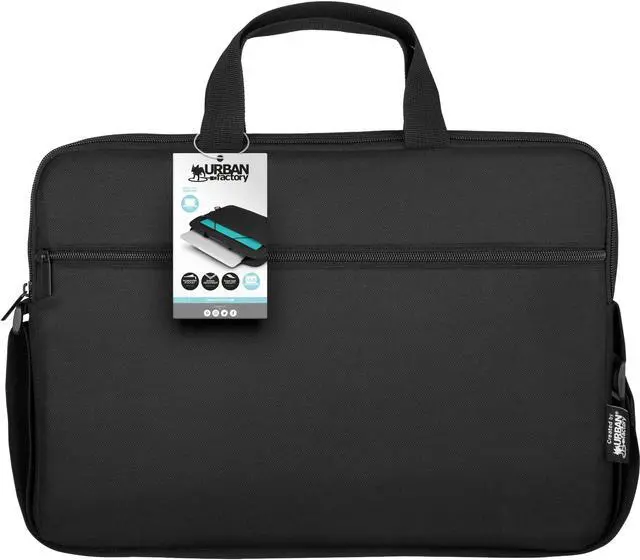 Alt view image 7 of 16 - Urban Factory Nylee Carrying Case For 12" Notebook - Black