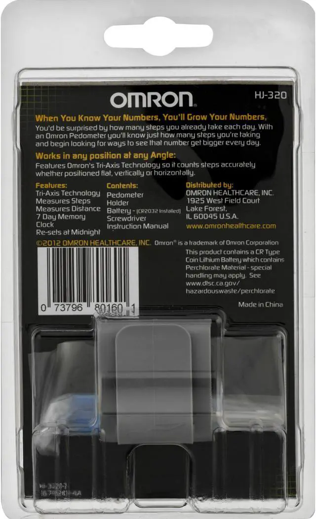 Alt view image 9 of 10 - Omron HJ-320 Tri-Axis Pedometer