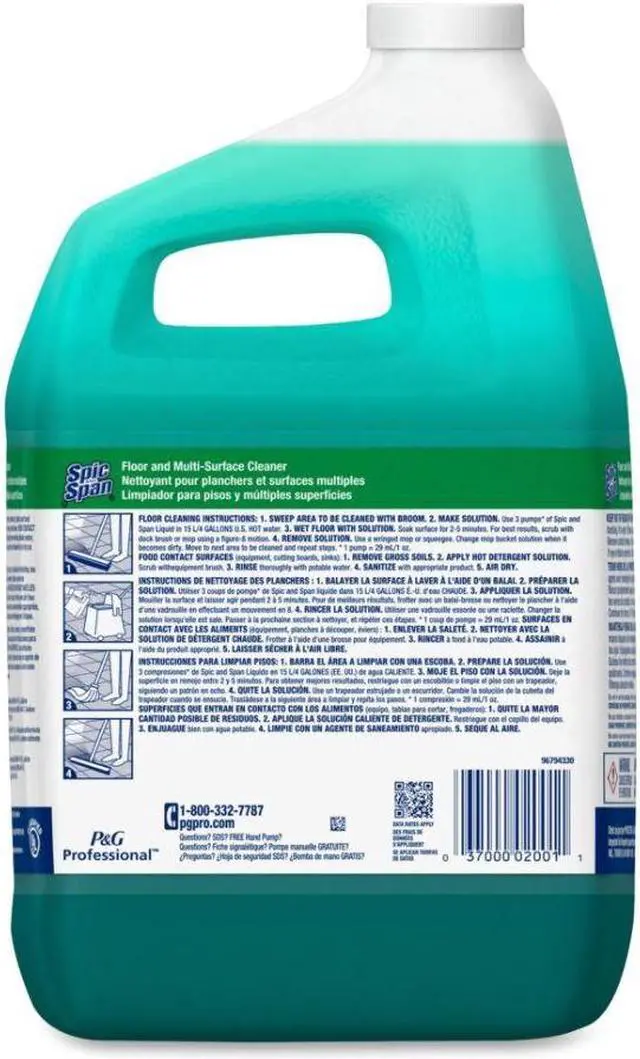 Alt view image 13 of 19 - Liquid Floor Cleaner, 1 gal. Bottle, 3/Carton