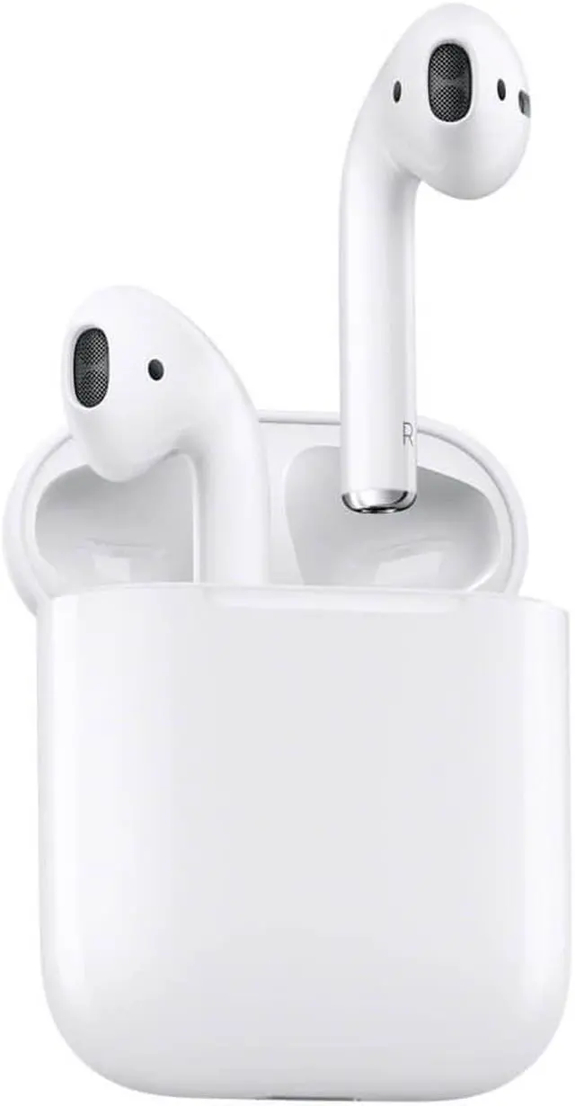 Alt view image 9 of 13 - Apple MMEF2 AirPods Wireless Bluetooth Headphones
