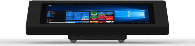 Alt view image 3 of 7 - VidaMount Black Enclosure and Fixed Tilted 15° Desk / Surface Mount [Bundle] compatible with Microsoft Surface Pro 7+, Pro 7, Pro 6, Pro 5, Pro 4