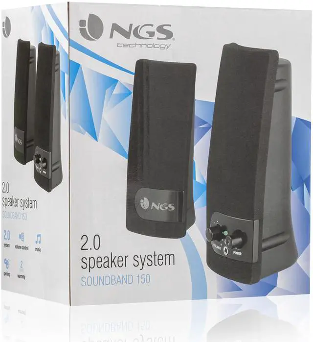 Alt view image 6 of 6 - NGS Multimedia 2.0 Stereo Speakers for Laptop & Desktop Computers Model SB150