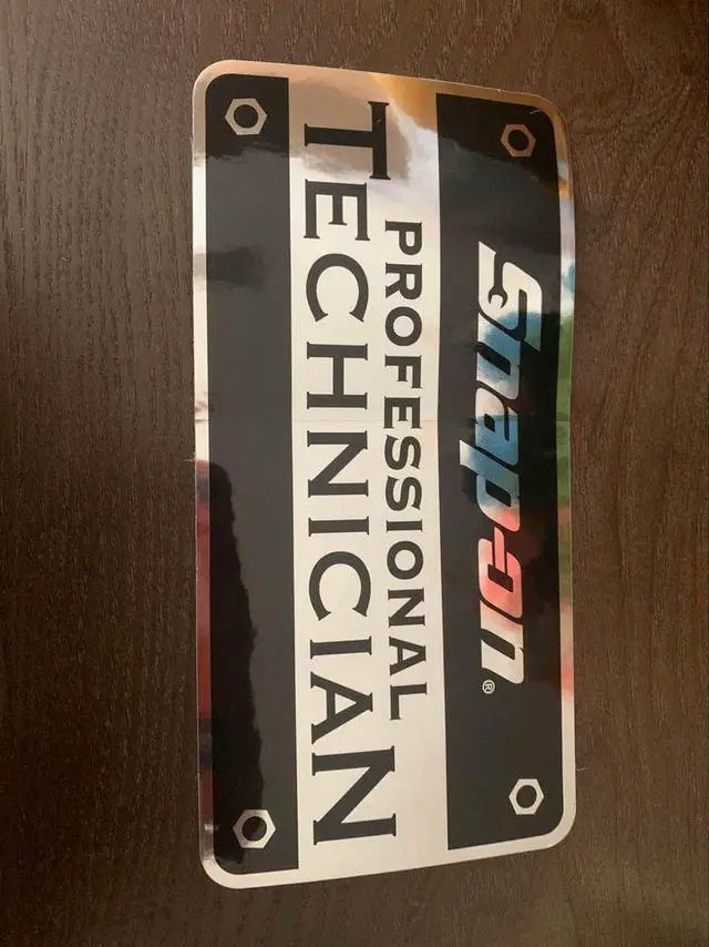 Alt view image 2 of 3 - Snap-on tools professional technician sticker