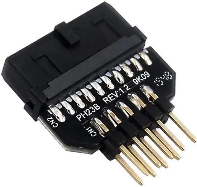 Alt view image 2 of 4 - 10 PCS Motherboard USB 2.0 9Pin to USB 3.0 19Pin Plug-in Connector Adapter, Model:PH23B