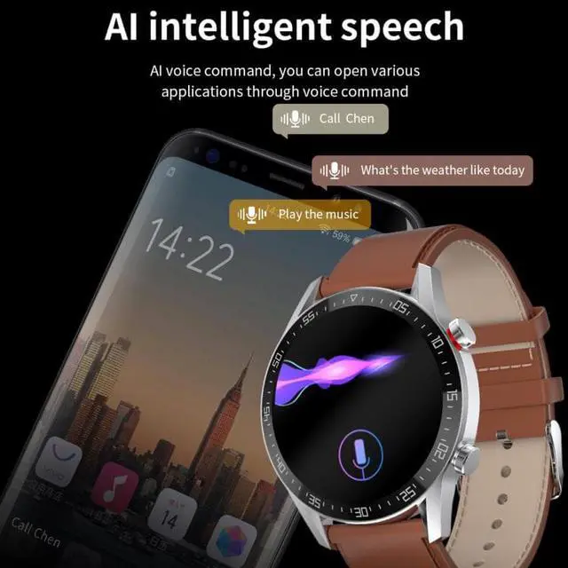 Alt view image 5 of 7 - SK7Plus 1.28 inch IPS Screen Steel Strap Smart Watch, Support Bluetooth Call/Sleep Monitoring Steel Strap(Black) (Black)
