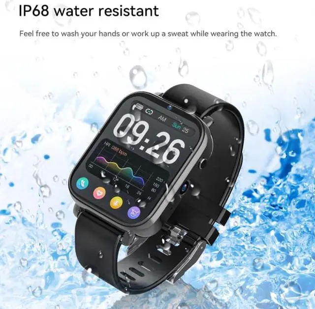 Alt view image 7 of 7 - ROGBID KING 1.75 inch Screen 4G LTE Smart Watch Android 9.1OS 2GB+16GB