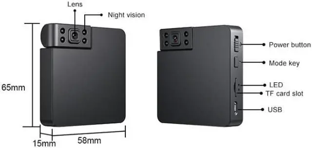Alt view image 3 of 7 - WK11 Smart WiFi Children Monitor 1080P HD Sports Photography Network Camera