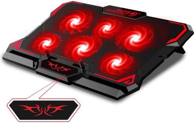 Coolcold 17Inch Gaming Laptop Cooler Six Fan Two Usb Port 2600Rpm Laptop  Cooling Pad - Newegg.Com