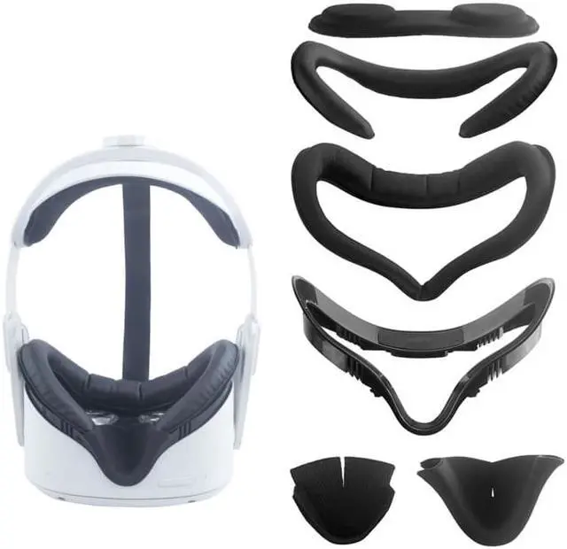 Main image of For Meta Quest 2 VR Headset 6pcs/set Replacement Face Eye Pad Cushion(Black)