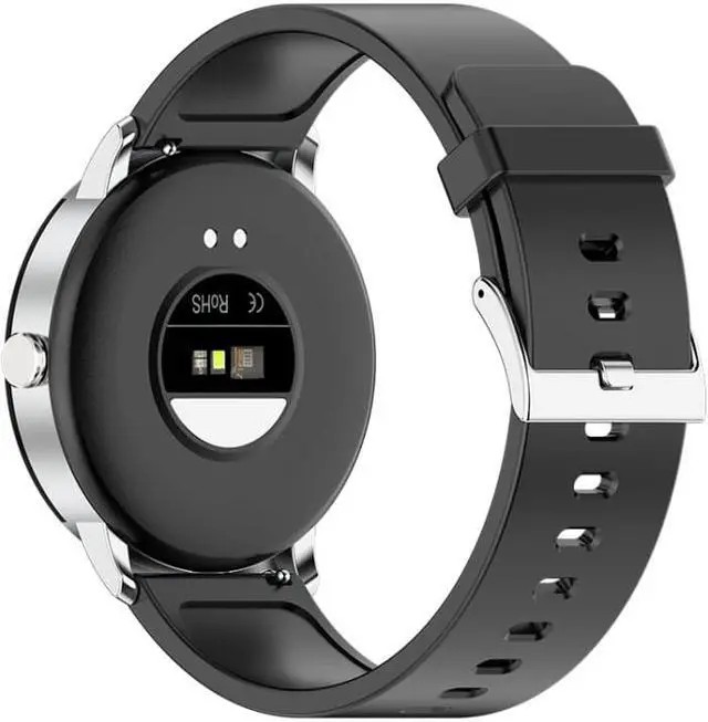 Alt view image 2 of 7 - KS02 1.32 Inch Smart Watch Supports Blood Glucose Detection, Blood Pressure Detection, Blood Oxygen Detection (Silver+Black)