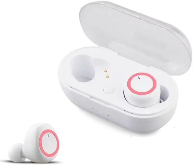 Main image of Y50 Sports Outdoor TWS Bluetooth 5.0 Touch Wireless Headphones (White Red)