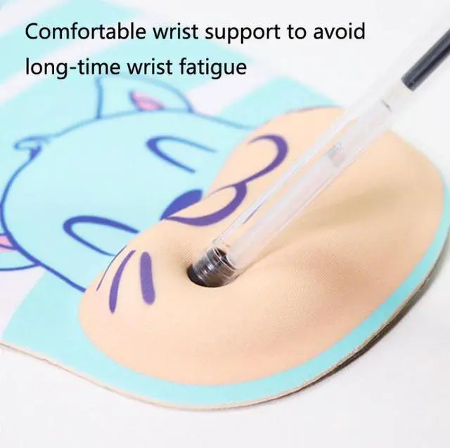 Alt view image 2 of 6 - 2 PCS Silicone Comfortable Padded Non-Slip Hand Rest Wristband Mouse Pad, Colour: Silver Gray