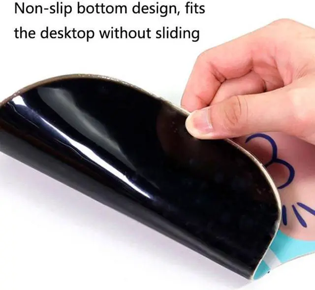 Alt view image 4 of 6 - 2 PCS Silicone Comfortable Padded Non-Slip Hand Rest Wristband Mouse Pad, Colour: Silver Gray