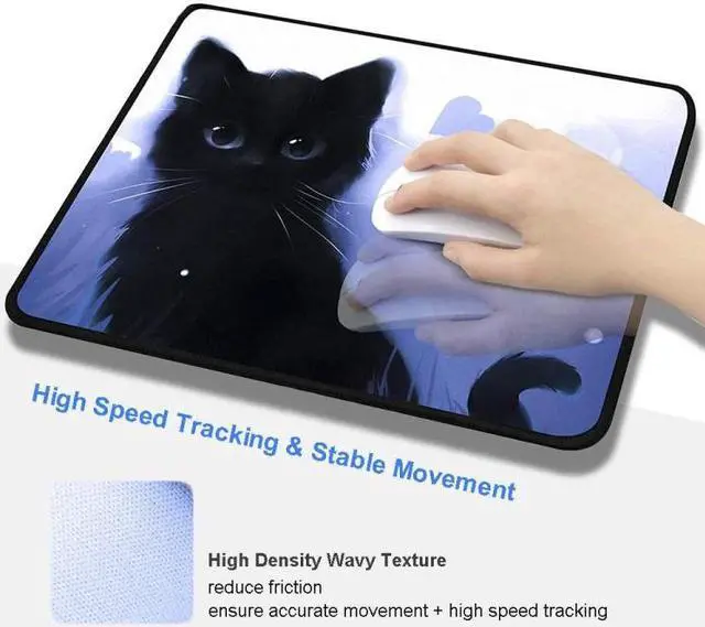 Alt view image 3 of 7 - Cat Cartoon Anti-Skid E-sports Game Mouse Pad